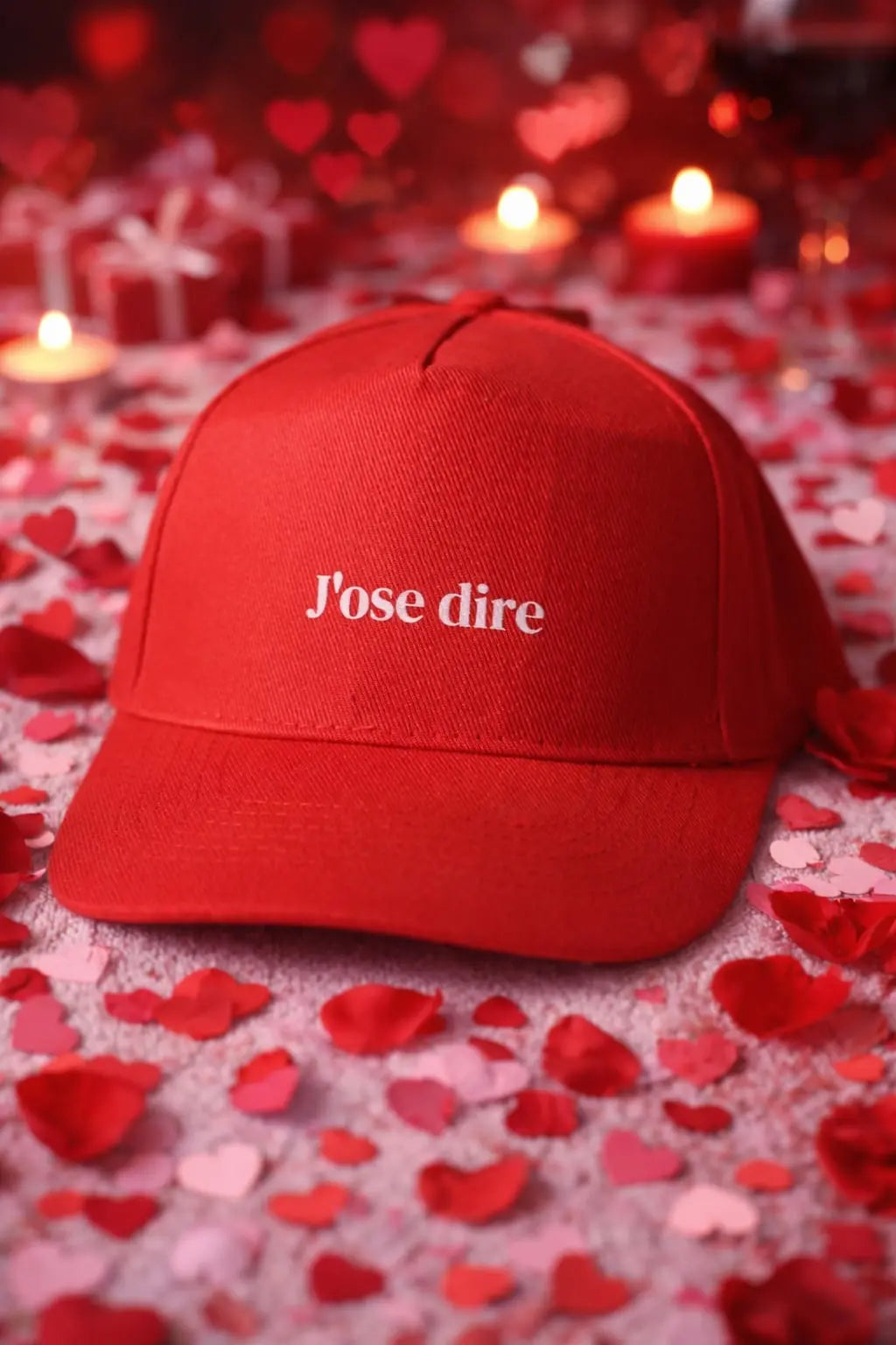 Casquette rouge J'ose dire