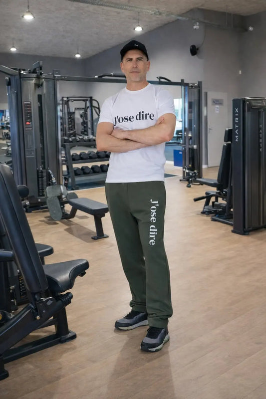 Pantalon de jogging unisexe kaki J'ose dire