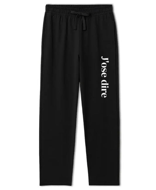 Pantalon de jogging unisexe noir J'ose dire